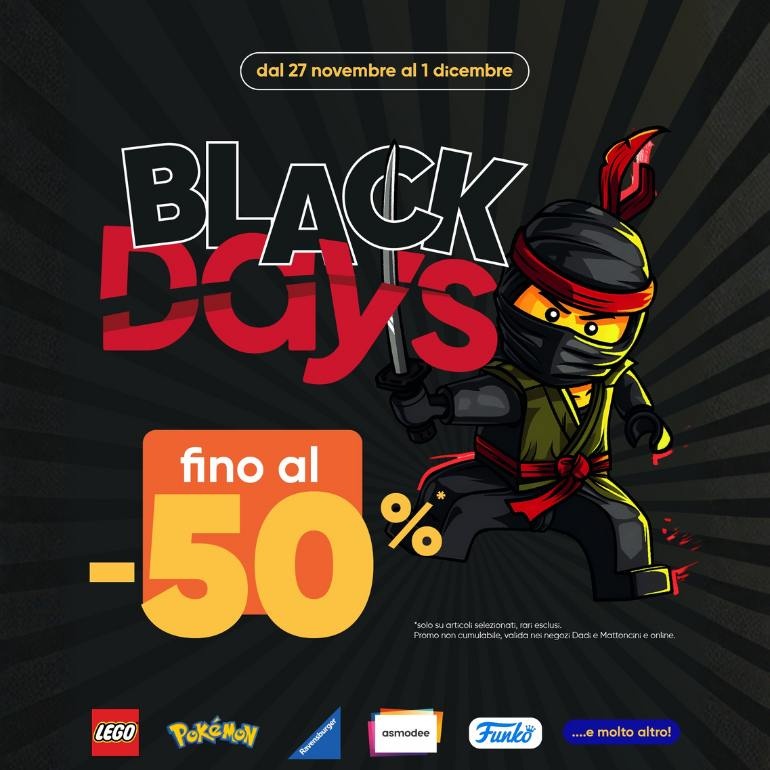 BLACK DAYS DADI E MATTONCINI